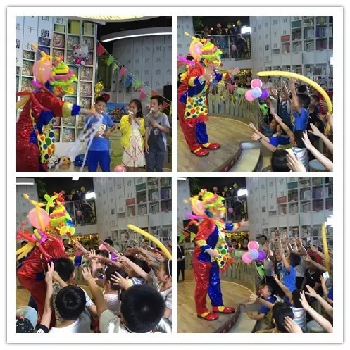 大學生志愿者張榮斌帶來《小丑魔術(shù)表演》