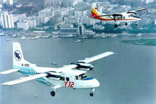 資料圖：中國運-12空中飛行。