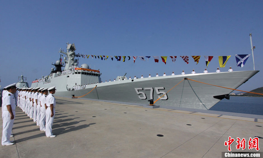 中國海軍新型導(dǎo)彈護衛(wèi)艦岳陽艦加入戰(zhàn)斗序列