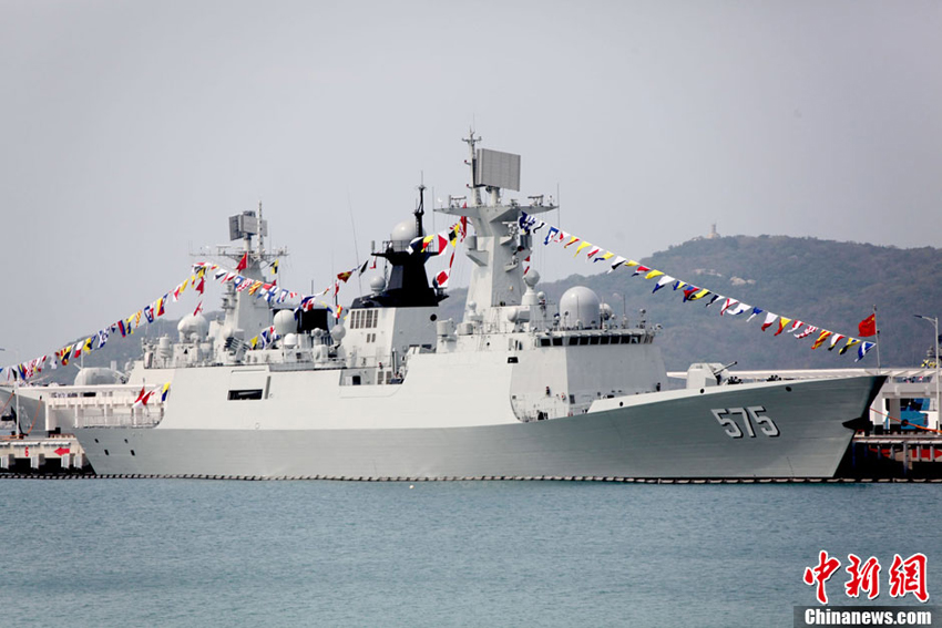 中國海軍新型導(dǎo)彈護衛(wèi)艦岳陽艦加入戰(zhàn)斗序列