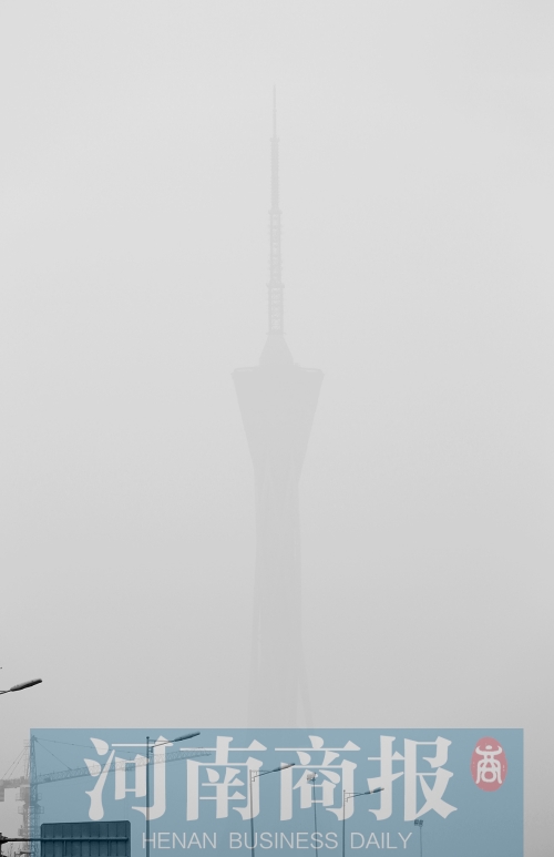 鄭州市區(qū)，霧霾再次來襲