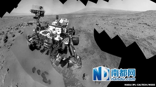 “好奇”號探測器在火星上發(fā)現(xiàn)水。