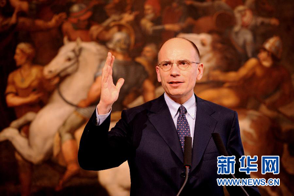  2月13日，意大利政府總理恩里科·萊塔宣布辭職。
