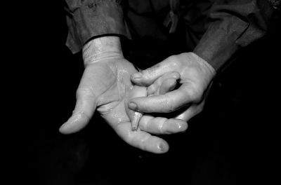 圖為科考人員發(fā)現(xiàn)的洞穴動(dòng)物（3月2日攝）。