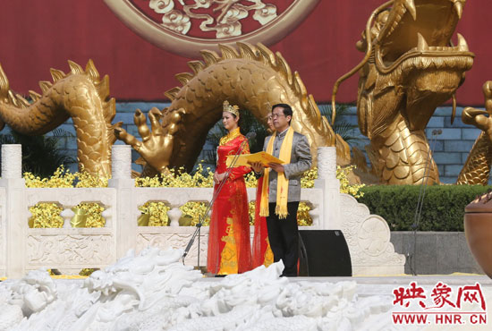 省委副書記、省政協(xié)主席葉冬松致歡迎詞。映象網(wǎng)記者 邵恰 攝