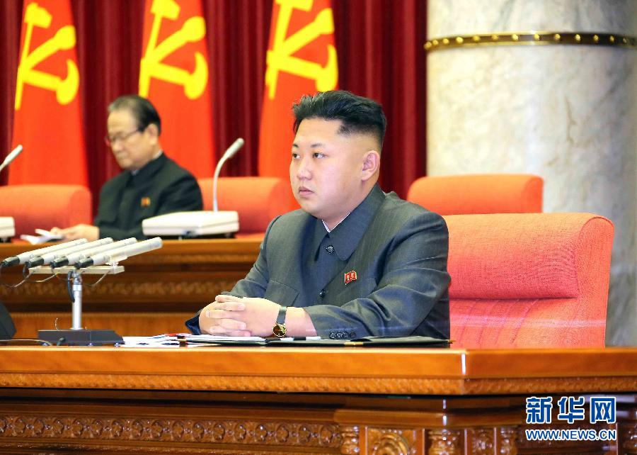 12月8日，在朝鮮平壤，朝鮮勞動黨第一書記金正恩出席并指導(dǎo)朝鮮勞動黨中央政治局?jǐn)U大會議。