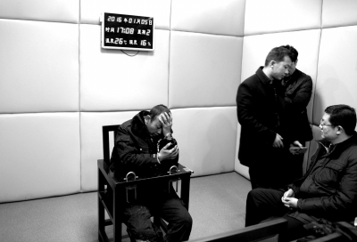 1月5日，犯罪嫌疑人馬永平在接受審訊。