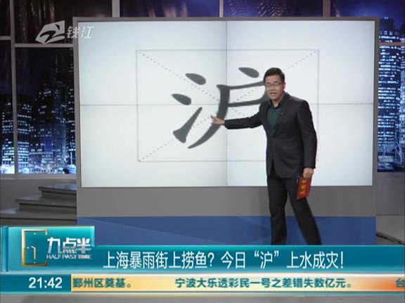 上海暴雨街上能撈魚？